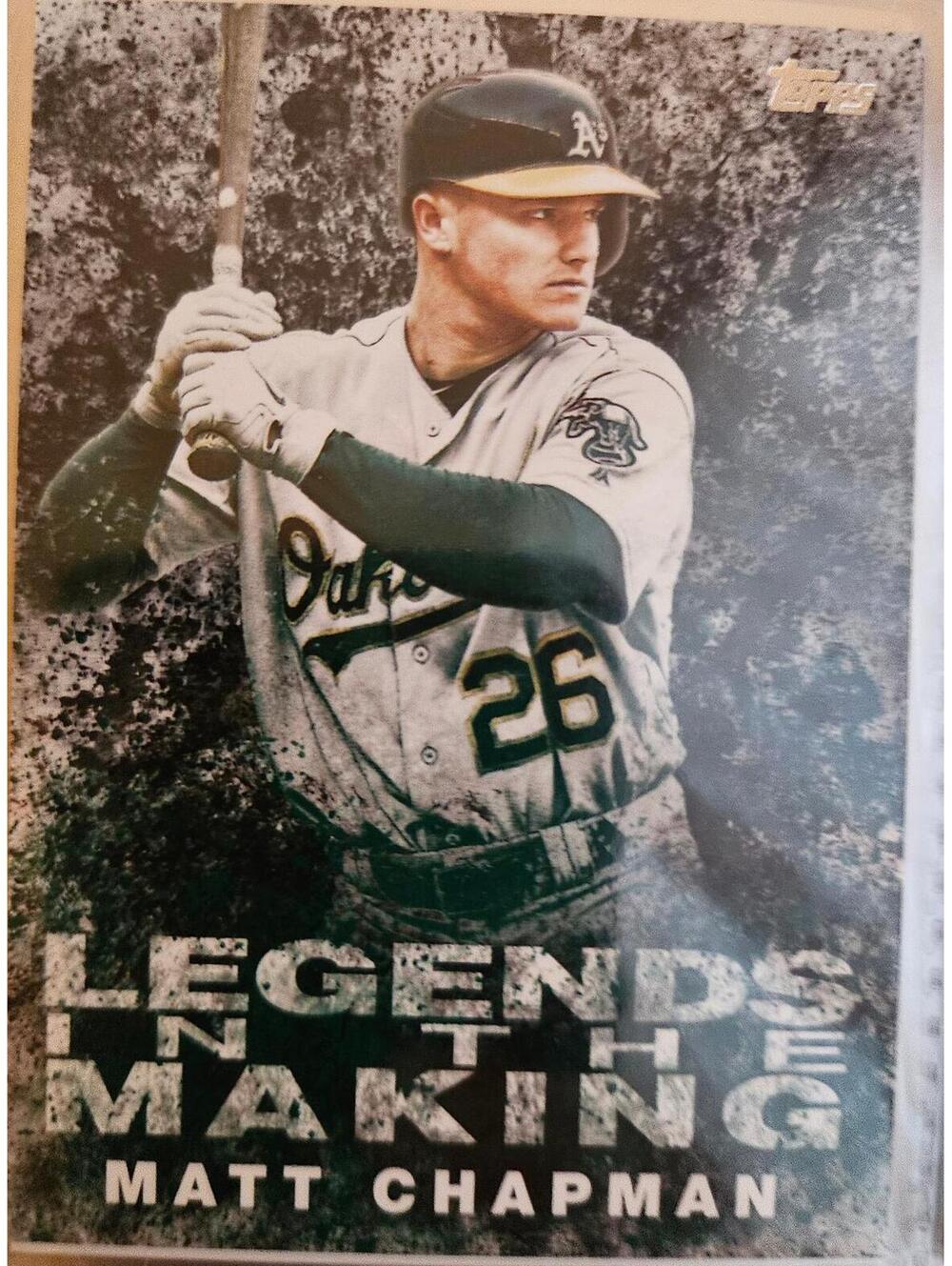 2018 Topps Update Legends In The Making Matt Chapman #LITM-6 BLACK Athletics